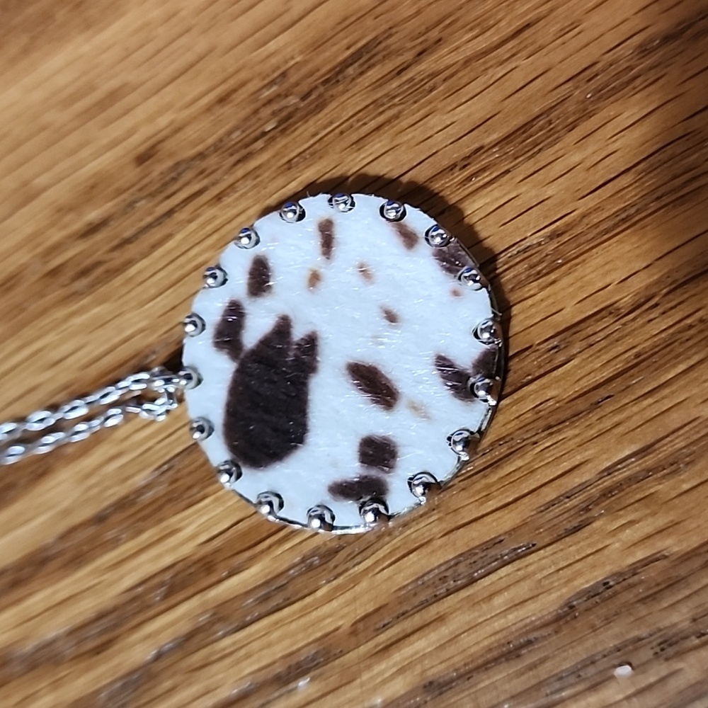 Cow Pattern Long Necklace